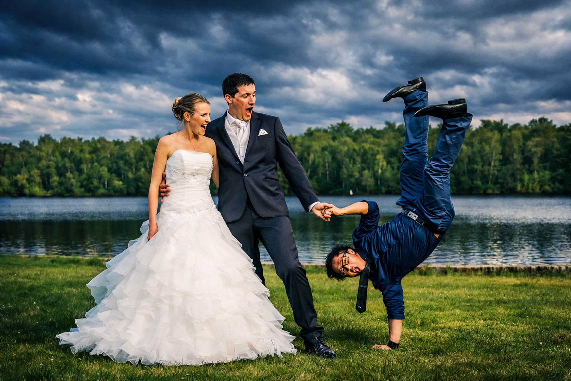 Photo de mariage de style fearless — émotion brute et instant décisif